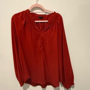 Ann Taylor Scarlet Blouse